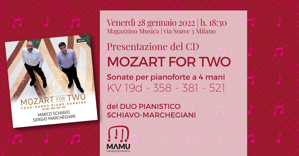 Marchegiani, mOZART FOR TWO